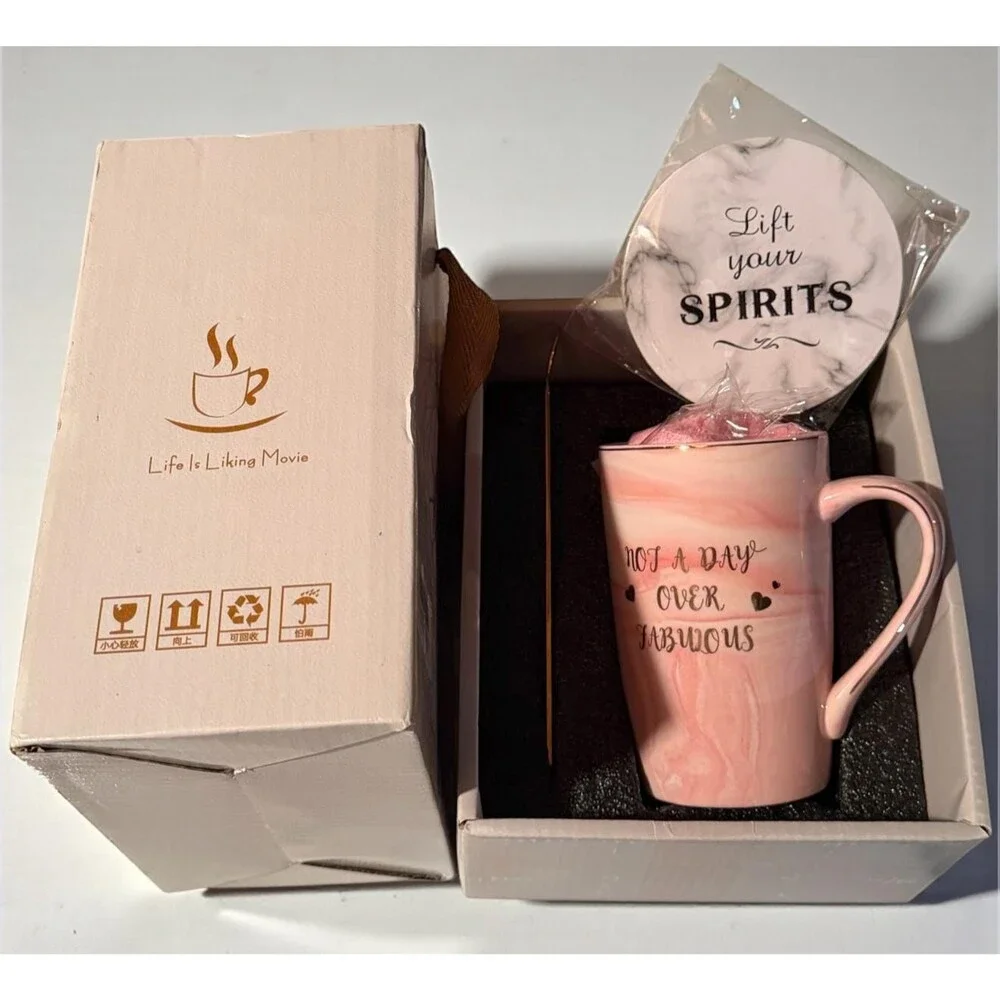 Jumway Not A Day Over Fabulous ceramic mug gift set.